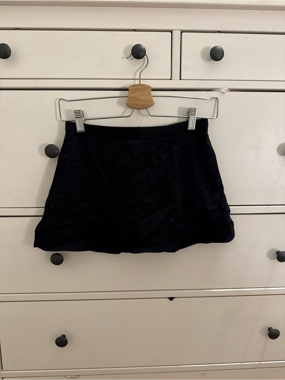 Capezio Black Mini Skirt with Clean Waistband